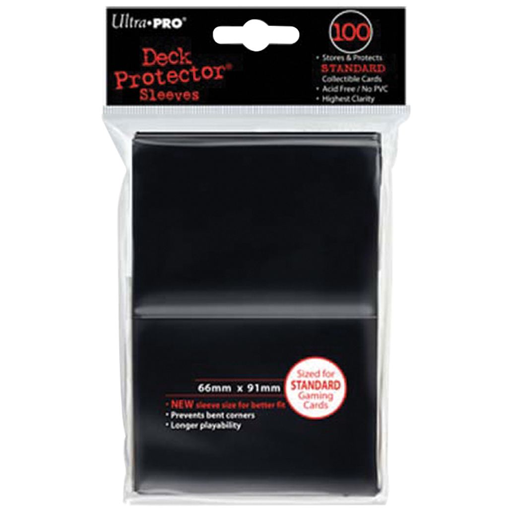 Ultra PRO : Paquet 100 Sleeves Standard Noir