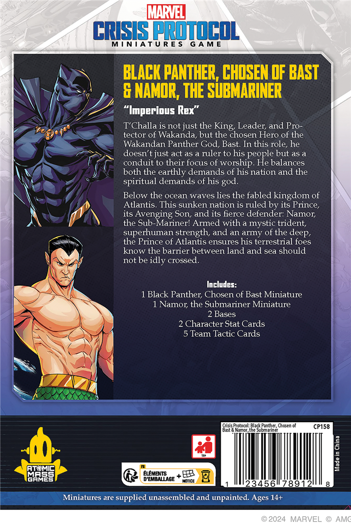 MCP: Black Panther of Bast & Namor the Submariner MCP: Black Panther of Bast & Namor the Submariner