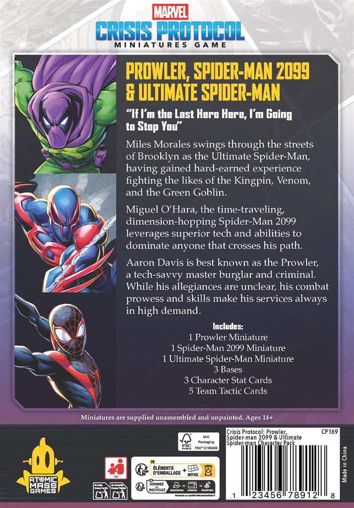 MCP: Prowler, SpiderMan 2099 & Ult Spider Man