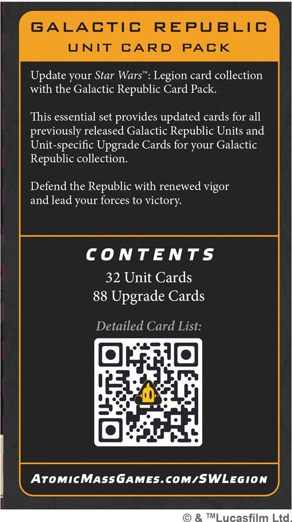 SWL: Galactic Republic (Card Pack)