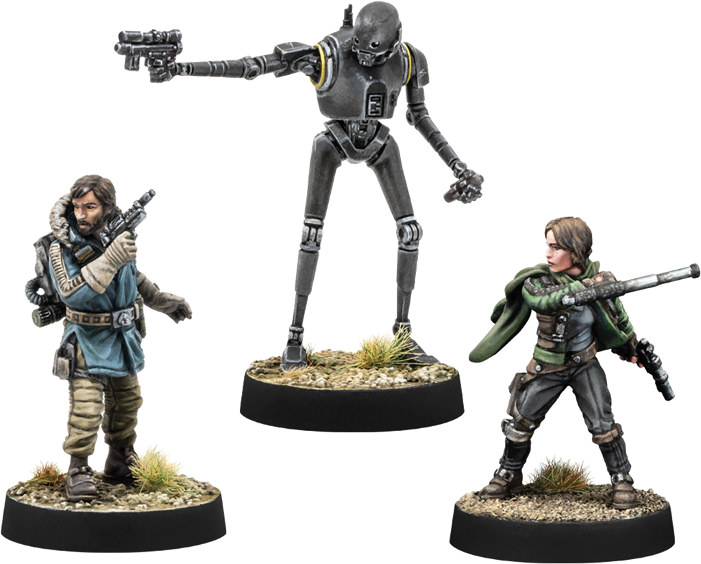 SWL: Cassian Andor, Jyn Erso & K-2SO