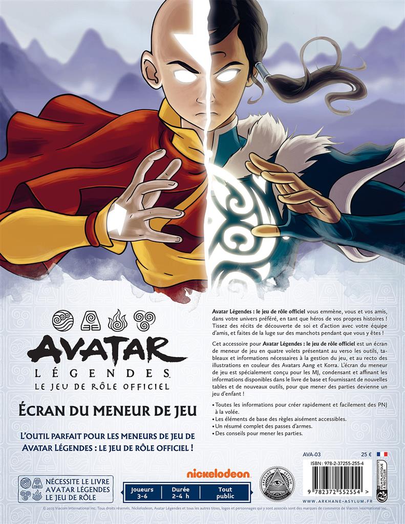 Avatar Légendes - Ecran Avatar Légendes - Ecran