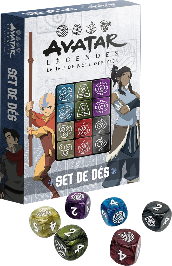 Avatar Légendes - Set de Dés Avatar Légendes - Set de Dés