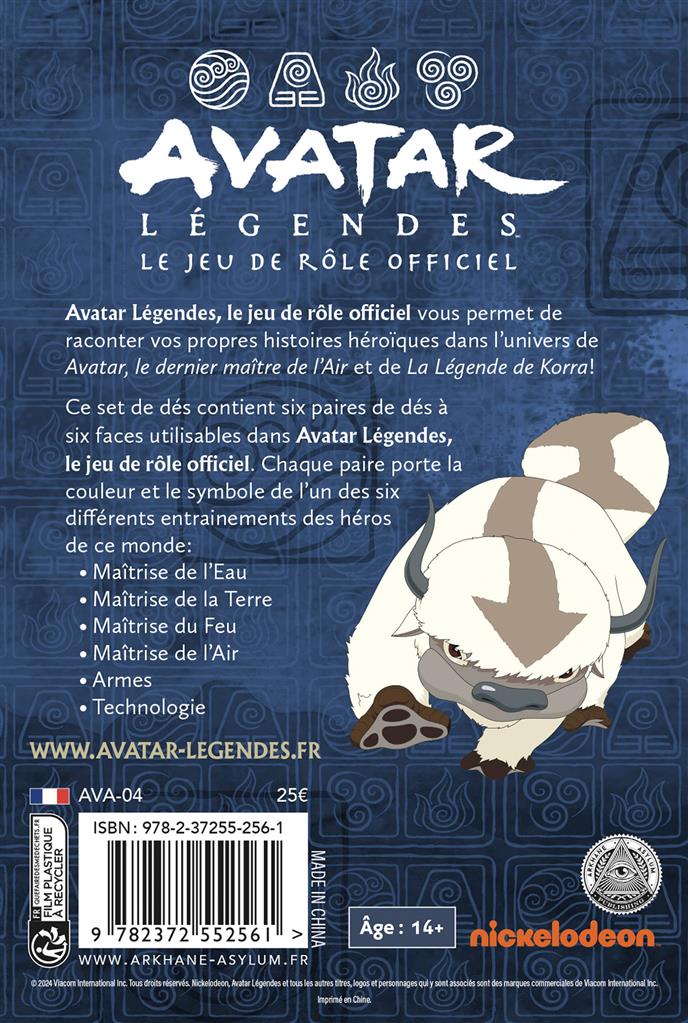 Avatar Légendes - Set de Dés Avatar Légendes - Set de Dés