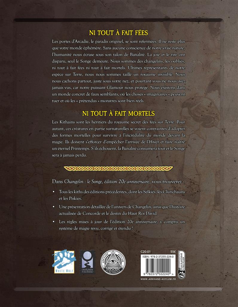 Changelin : Le Songe Edition 20e anniversaire Changelin : Le Songe Edition 20e anniversaire