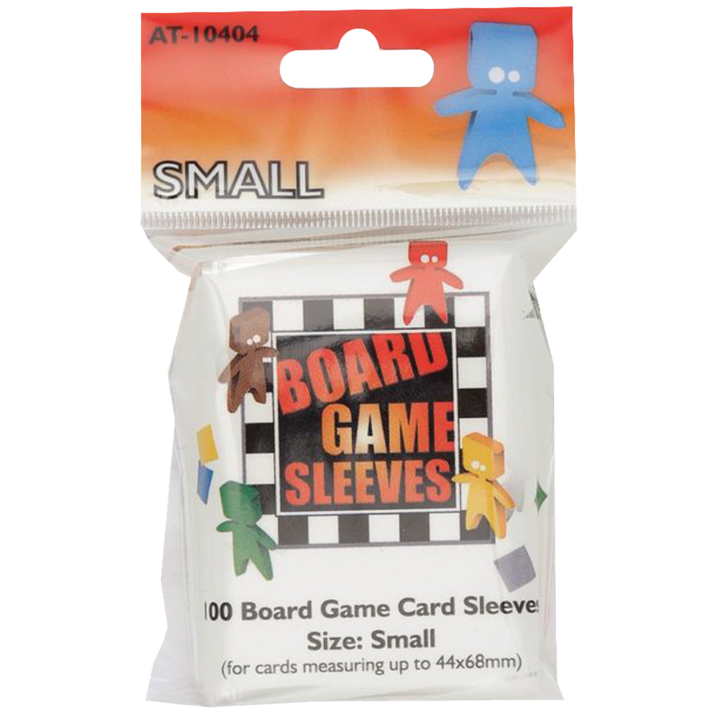 100 Board Game Sleeves : Clear Small 44x68m (10)