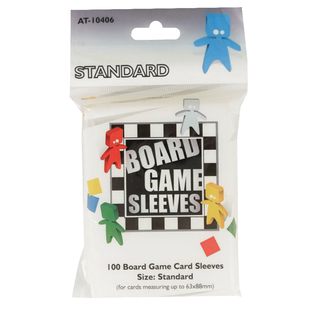 100 Board Game Sleeves : Standard 63x88mm (10)