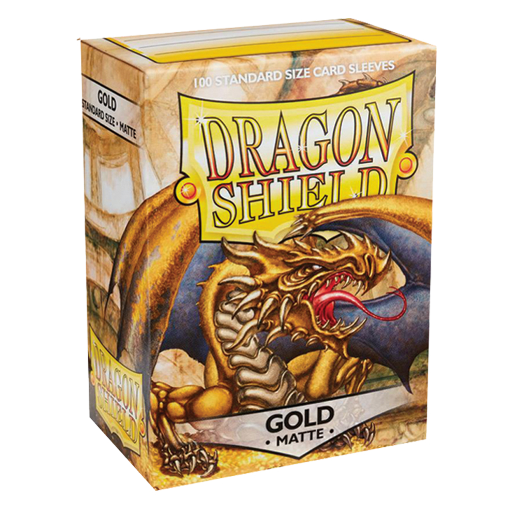 100 Dragon Shield Matte : Gold (10)