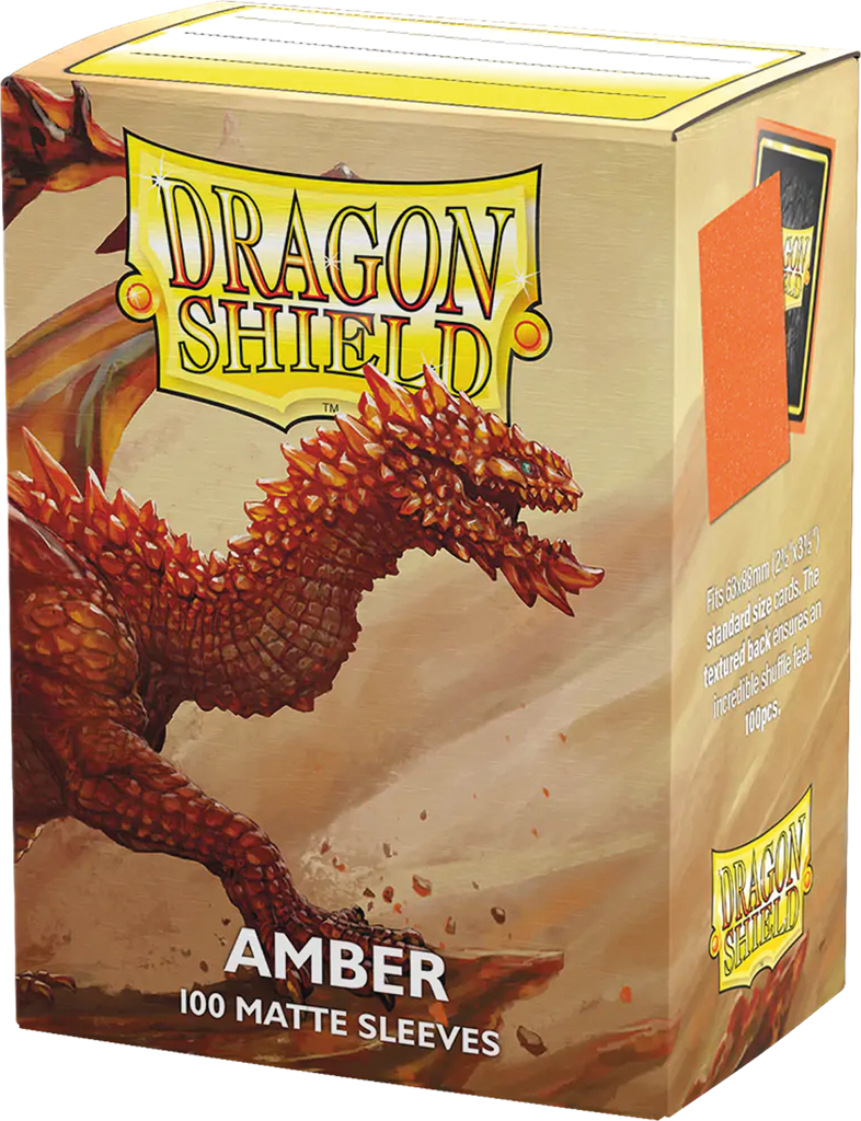 100 Dragon Shield Matte : Amber (10) 100 Dragon Shield Matte : Amber (10)