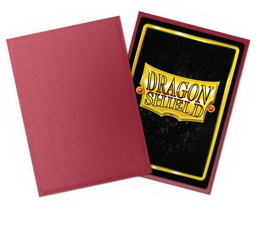 100 Dragon Shield Matte Non-Glare : Red (10)