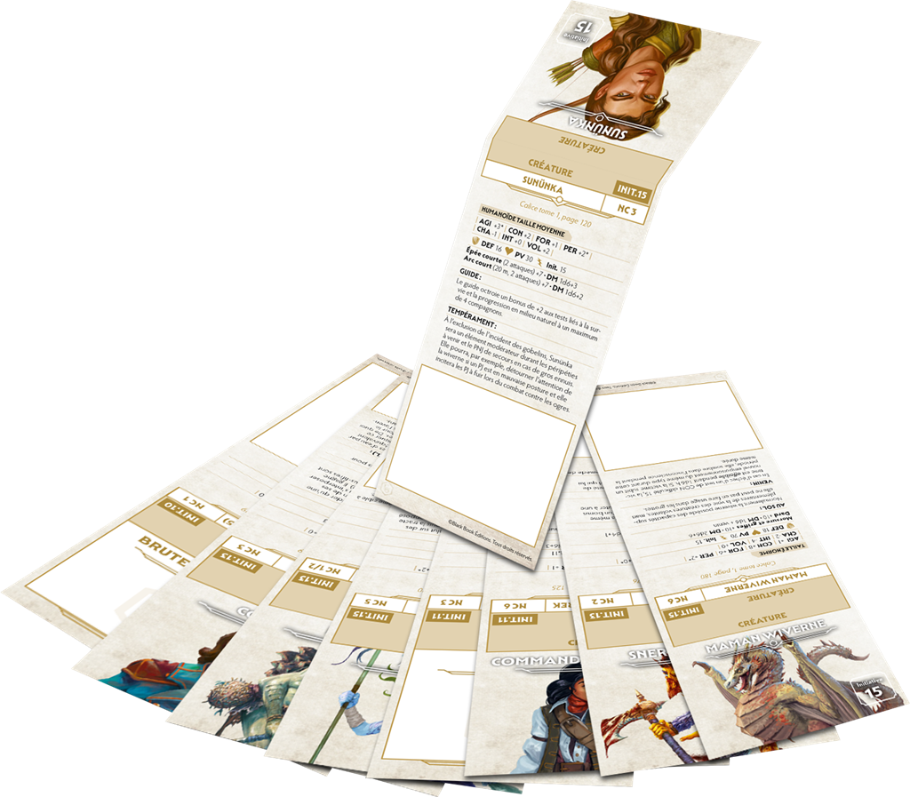 COF 2 - Mémentos de PNJ + monstres Calice T1 COF 2 - Mémentos de PNJ + monstres Calice T1