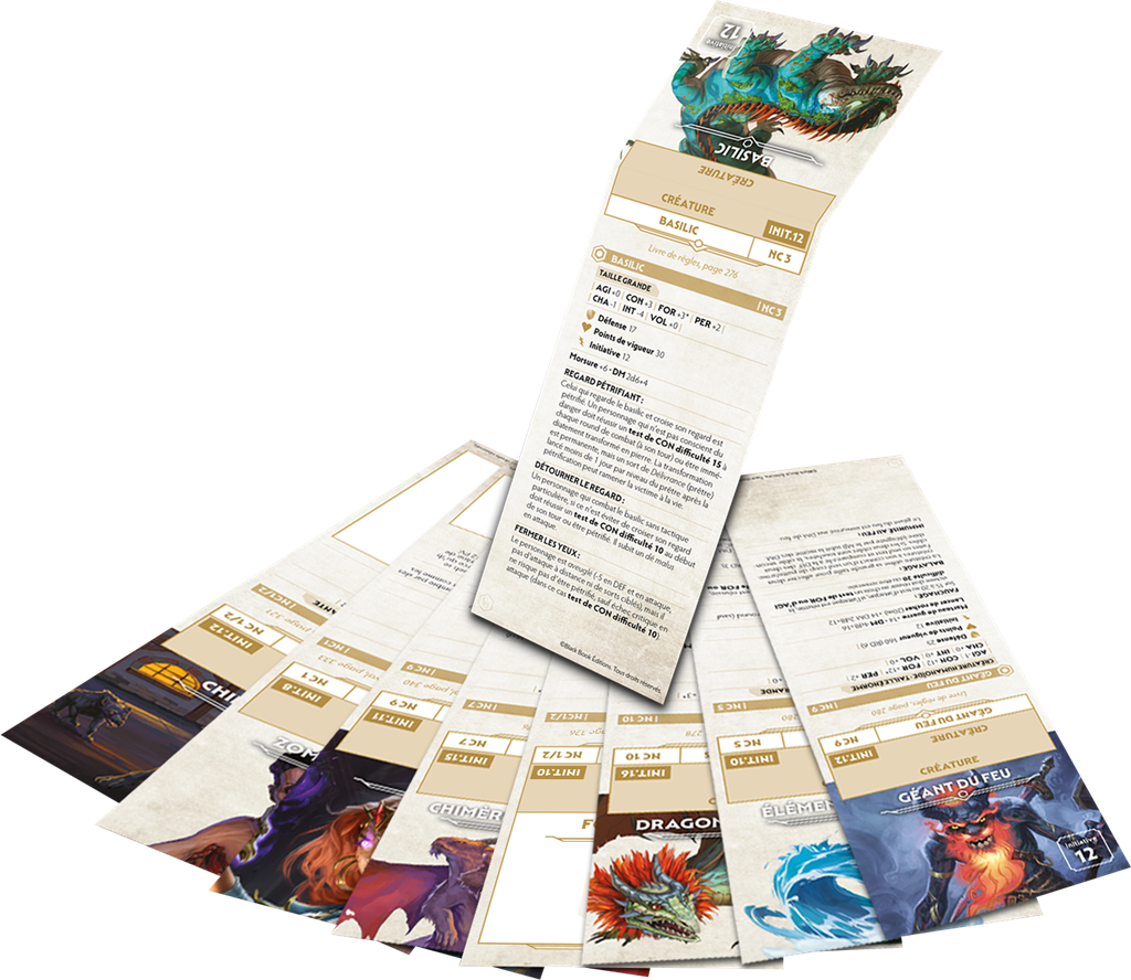 COF 2 - Mémentos de PNJ + monstres du LdB COF 2 - Mémentos de PNJ + monstres du LdB