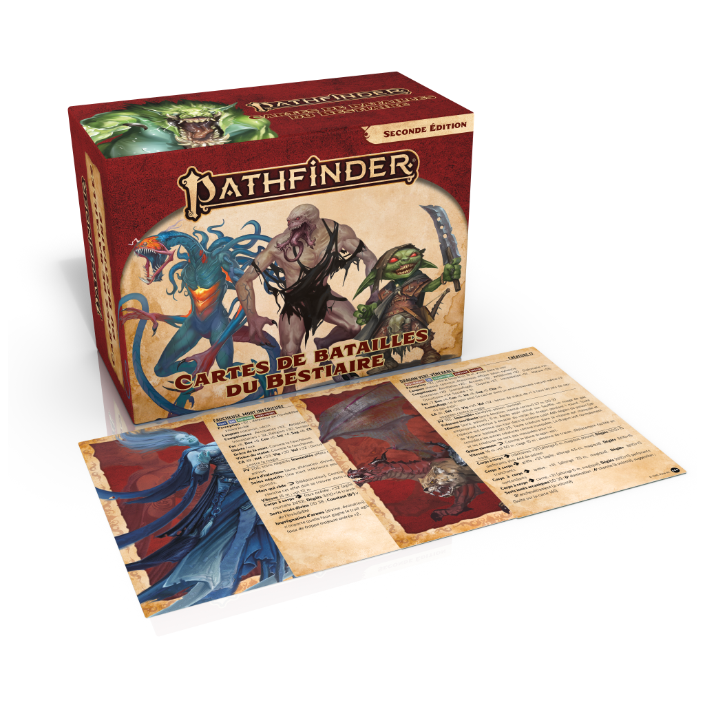 Pathfinder 2 : Cartes de batailles du Bestiaire