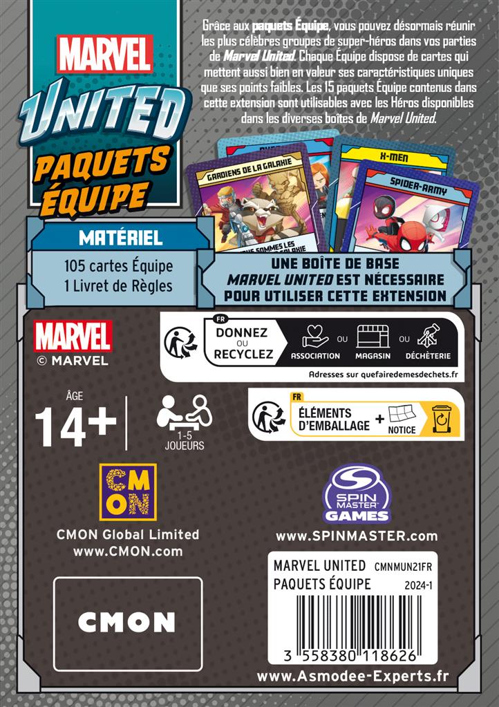 Marvel United : Team Decks Marvel United : Team Decks