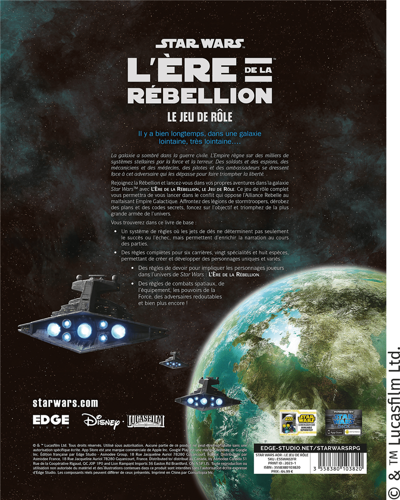 Star Wars : EdR - Le Jeu de Rôle
