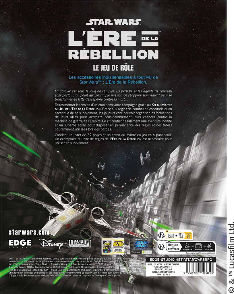 Star Wars : EdR - Kit du Maître de Jeu