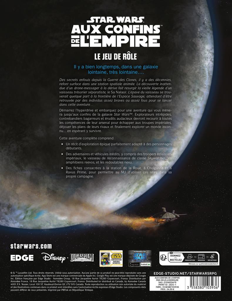 SW : Aux Confins de l'Empire Par delà la Bordure