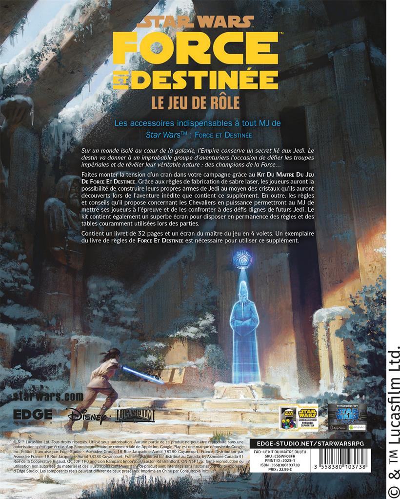 Star Wars : FeD - Kit du Maître de Jeu