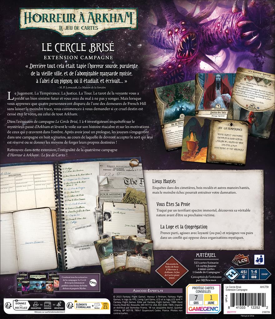 Arkham JCE : Le Cercle Brisé (Campagne) Arkham JCE : Le Cercle Brisé (Campagne)