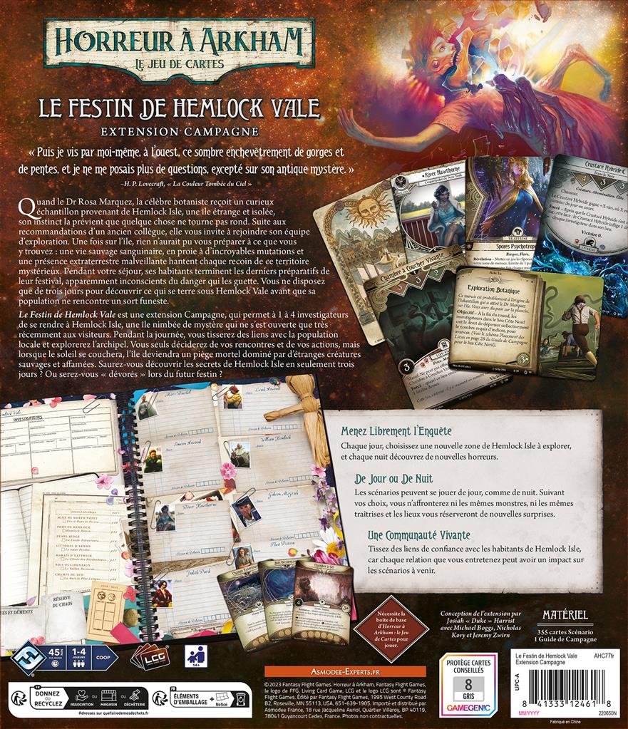 Arkham JCE : Le Festin de Hemlock Vale Campagne Arkham JCE : Le Festin de Hemlock Vale Campagne