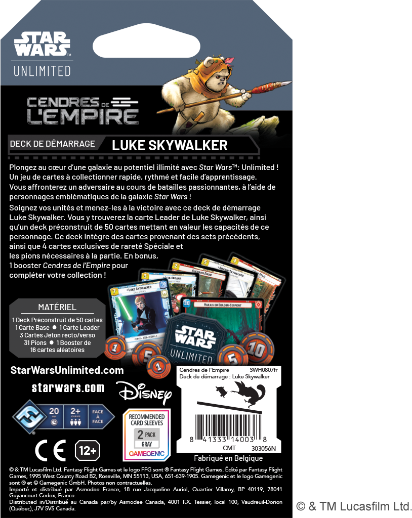 SWU : Cendres de l'Empire Deck - LS FR