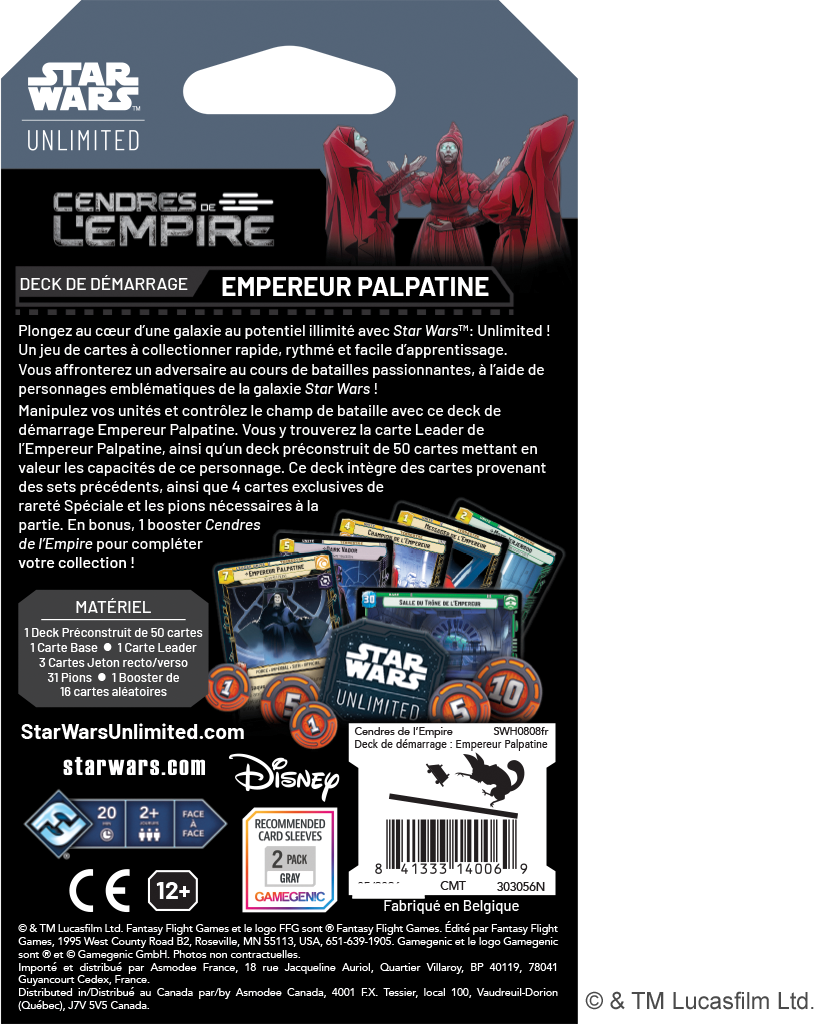 SWU : Cendres de l'Empire Deck - EP FR