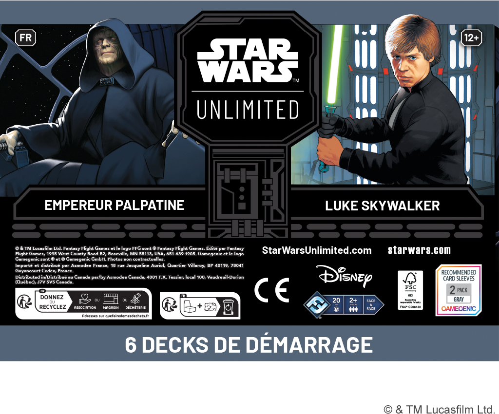 SWU : Cendres de l'Empire Deck Display (6) FR