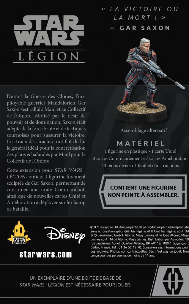 SW Légion : Gar Saxon