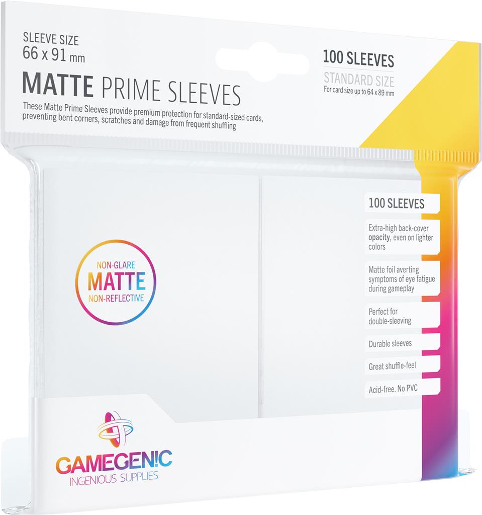 GG : 100 Sleeves Matte Prime White GG : 100 Sleeves Matte Prime White