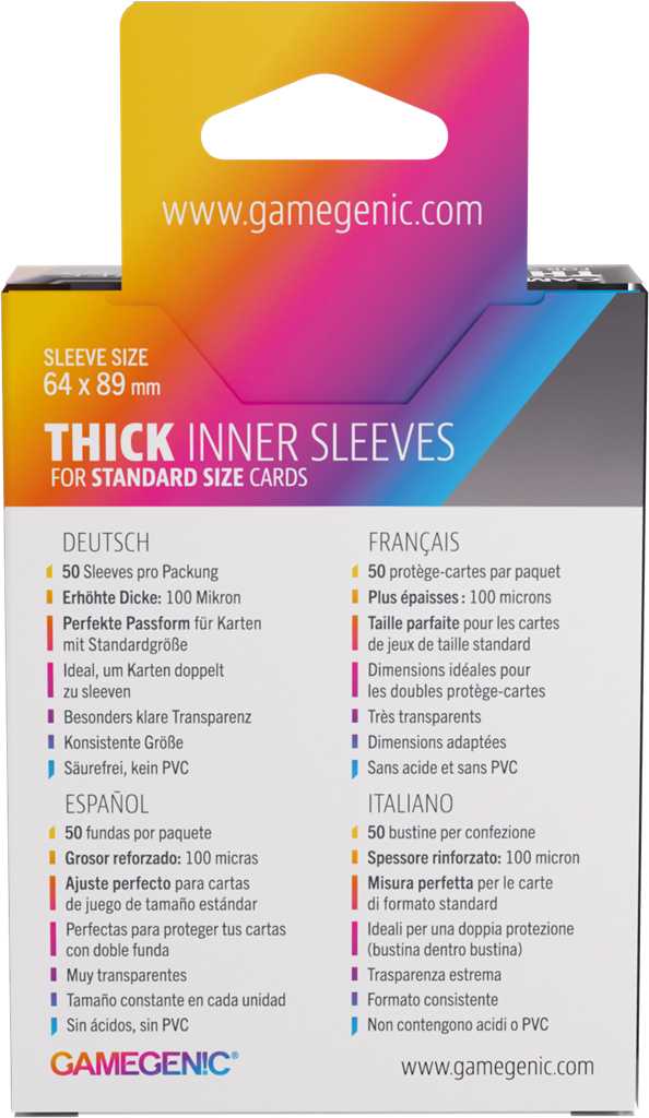 GG : Thick Inner Sleeves 64x89