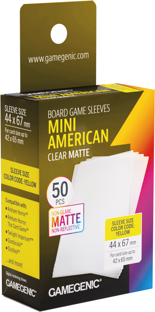 GG : 50 sleeves Matte 44x67 Mini US Yellow