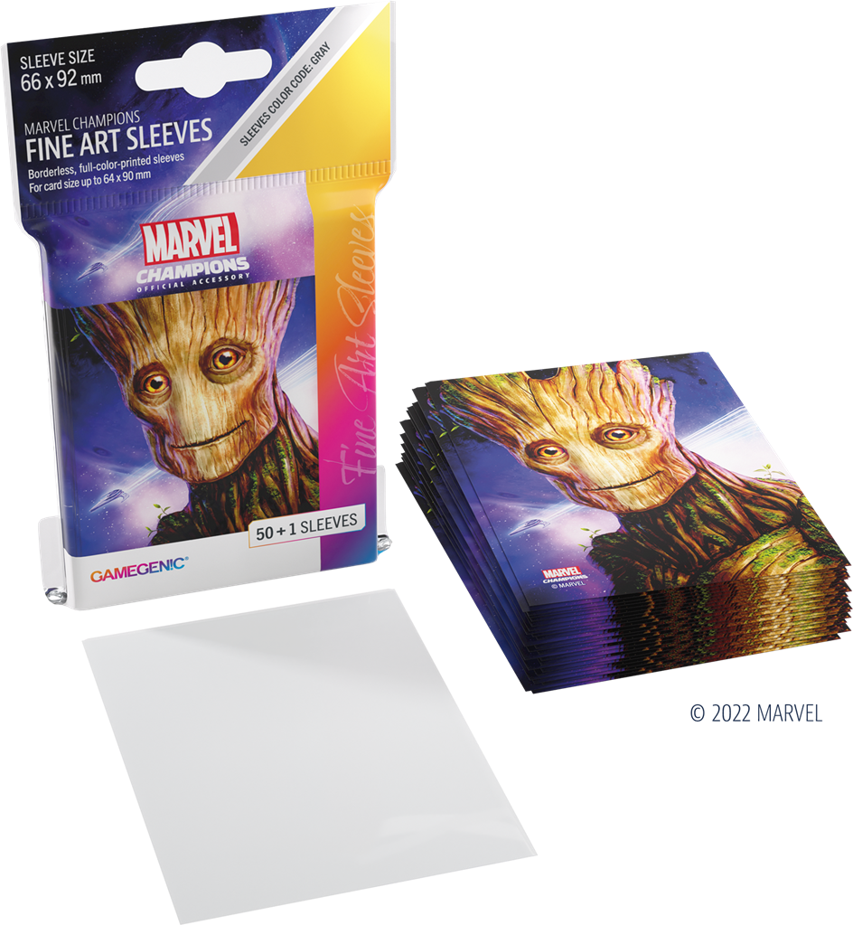 GG : 50 sleeves Marvel Champions FINE ART Groot