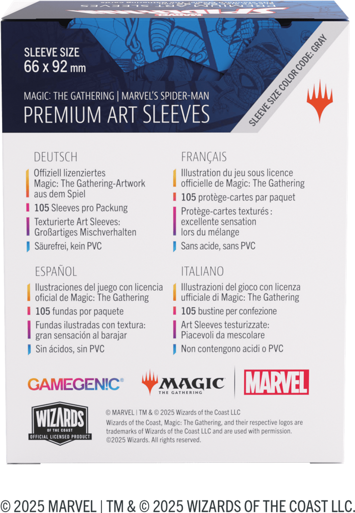 GG : MTG SPM Premium Art Sleeves - Spider-Man GG : MTG SPM Premium Art Sleeves - Spider-Man