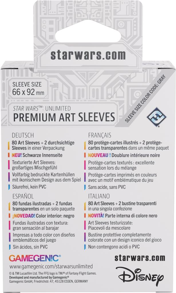GG: SWU Premium Art Sleeves - Unlimited White