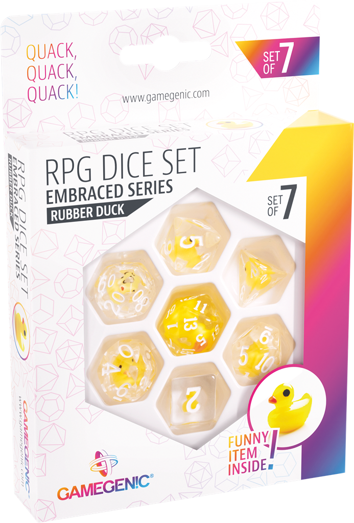 Embraced Series -Rubber Duck- Set de 7 Dés JDR