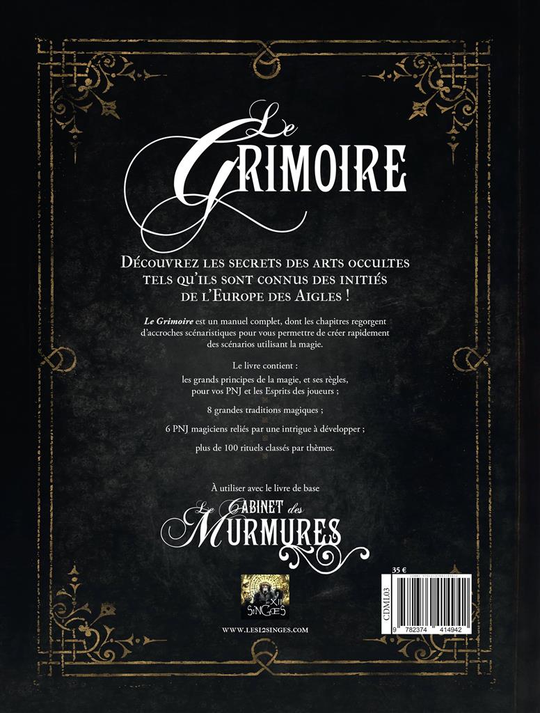 Le Cabinet des Murmures : Le Grimoire