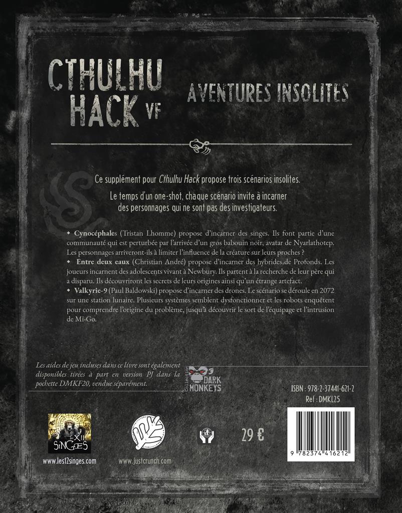 Cthulhu Hack - Aventures insolites Cthulhu Hack - Aventures insolites
