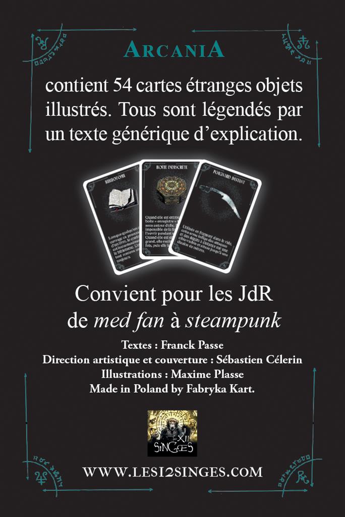 Into the Odd : Cartes Arcania
