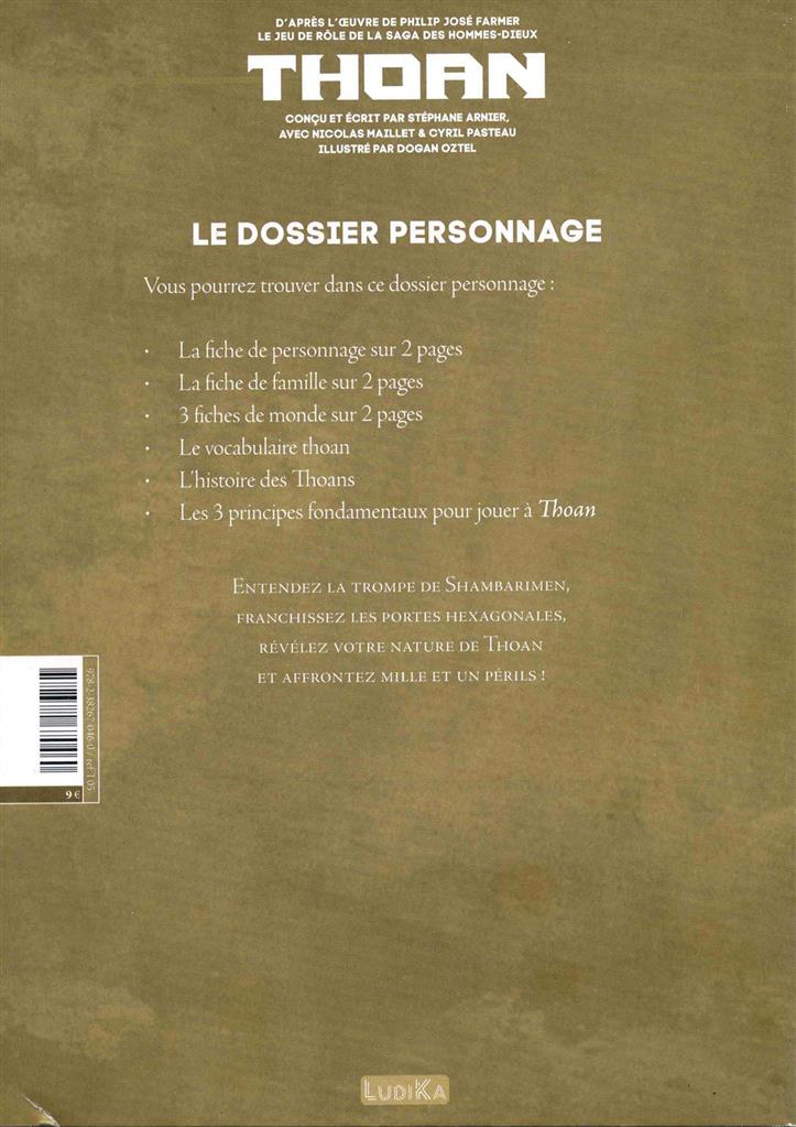 Thoan : Dossier Personnage