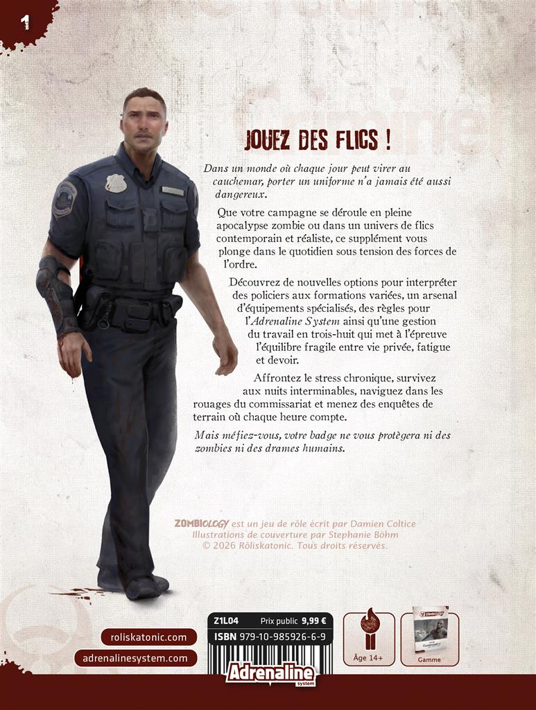 Zombiology #1 Contamination — Livret police