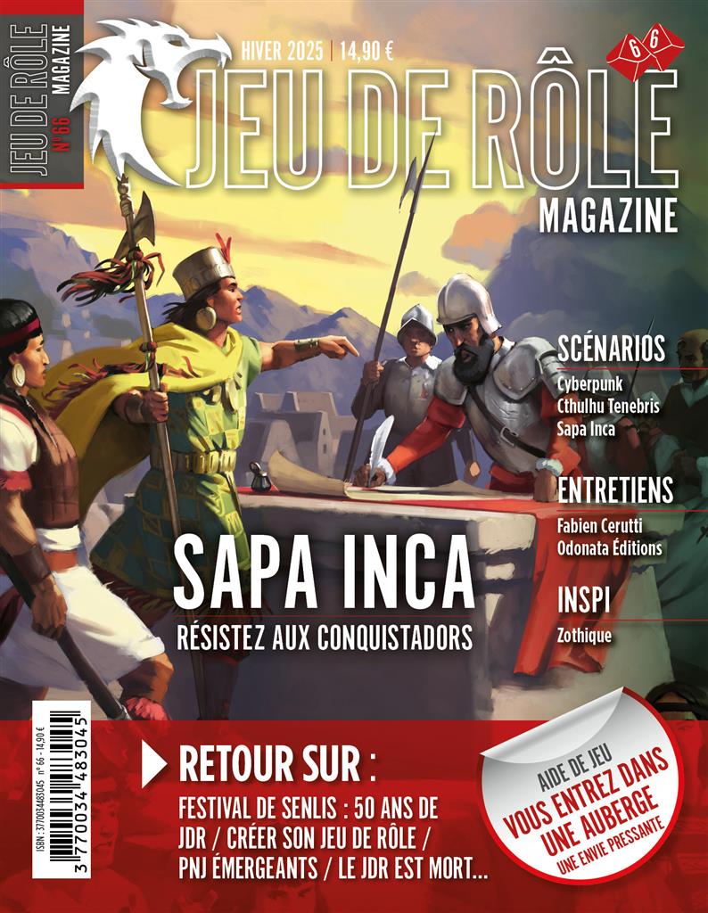 Jeu de Rôle Magazine N°66 ( Hiver 2025) Jeu de Rôle Magazine N°66 ( Hiver 2025)