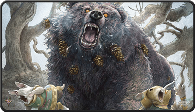 MTG : Bloomburrow Black stitched Playmat Art 2 MTG : Bloomburrow Black stitched Playmat Art 2