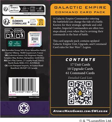 SWL: Empire Command (Card Pack)