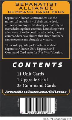 SWL: Separatist Alliance Command (Card Pack)