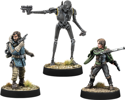 SWL: Cassian Andor, Jyn Erso & K-2SO
