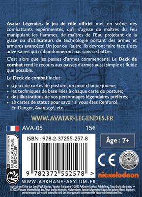 Avatar Légendes - Deck de cartes Avatar Légendes - Deck de cartes