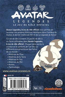 Avatar Légendes - Set de Dés Avatar Légendes - Set de Dés