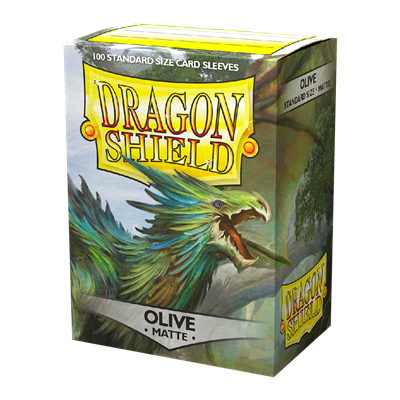 100 Dragon Shield Matte : Olive (10)