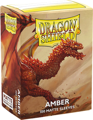 100 Dragon Shield Matte : Amber (10) 100 Dragon Shield Matte : Amber (10)