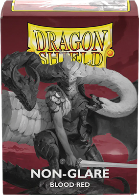 100 Dragon Shield Matte Non-Glare : Red (10)